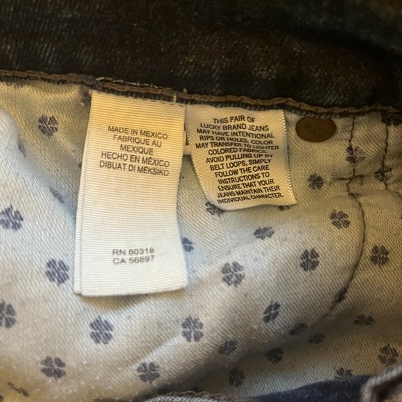 LUCKY BRAND | Women's Brooke Straight Premium Italian Stretch Jeans Blue Size 26 - Picture 12 of 12